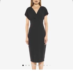 Alexia Admore Elegant Black Midi Dress